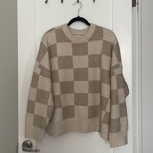 OAK + FORT Beige Knit Sweater